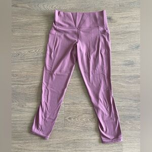 Athleta Salutation Stash High Waisted 7/8 Leggings (Mauve)